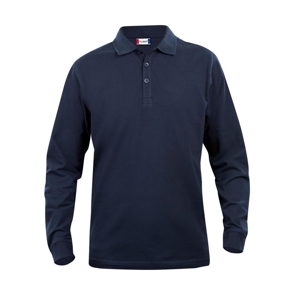Basic Polo L/S Junior - Dark navy - Image 1