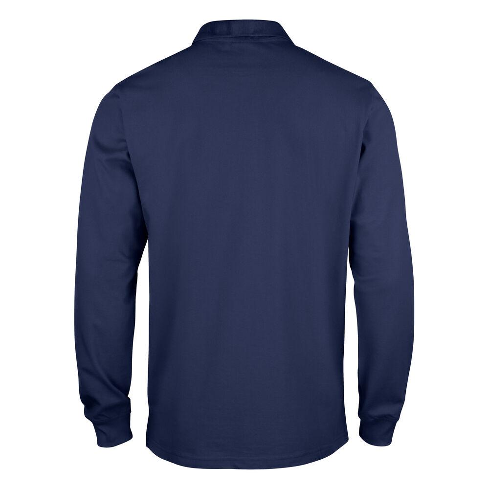 Basic Polo L/S Junior - Dark Navy - Image 2