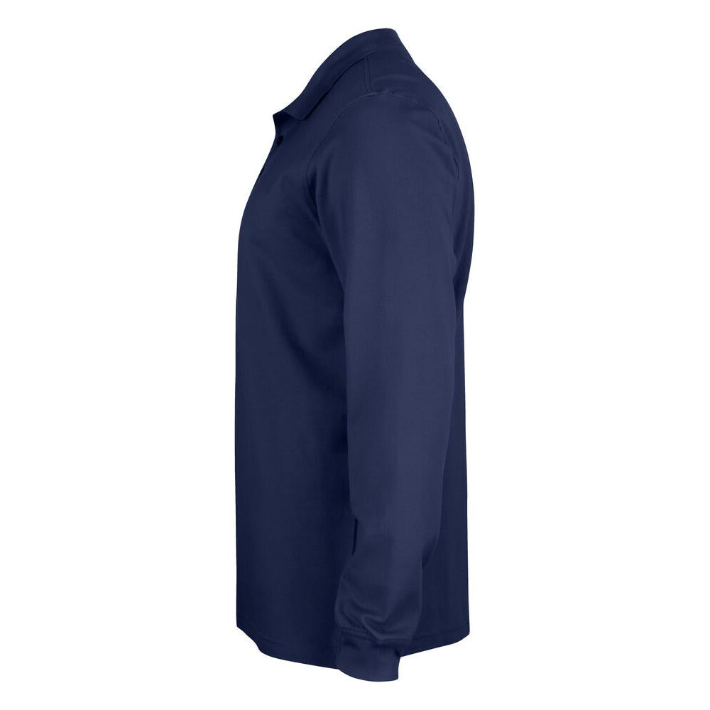 Basic Polo L/S Junior - Dark Navy - Image 3