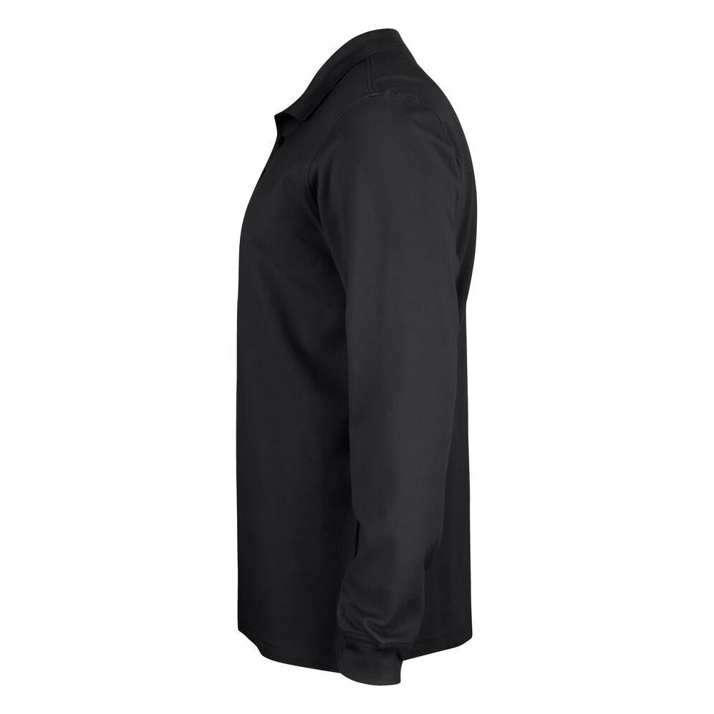 Basic Polo L/S Junior - Black - Image 2