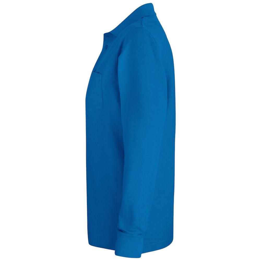 Basic Polo Pocket L/S - Royal blue - Image 3