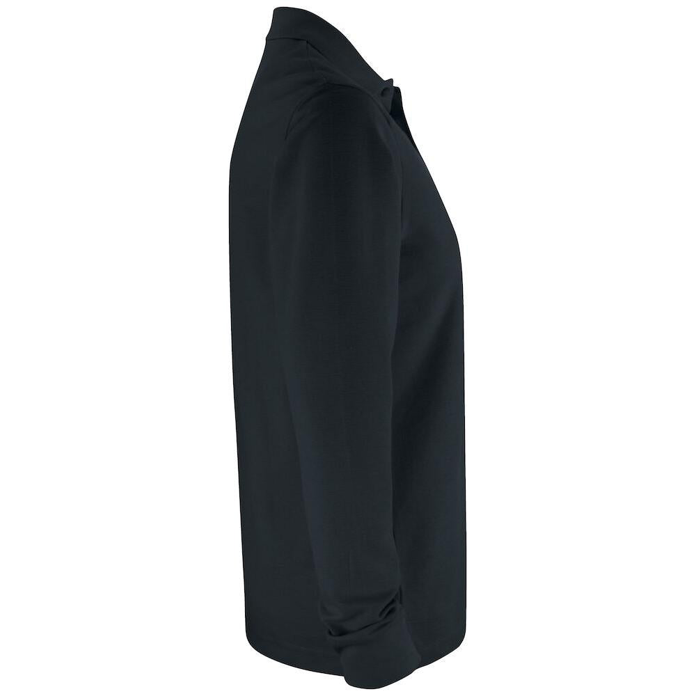 Basic Polo Pocket L/S - Black - Image 4