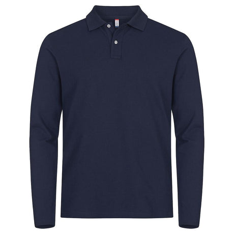 Stretch Premium Polo L/S - Navy - Image 1
