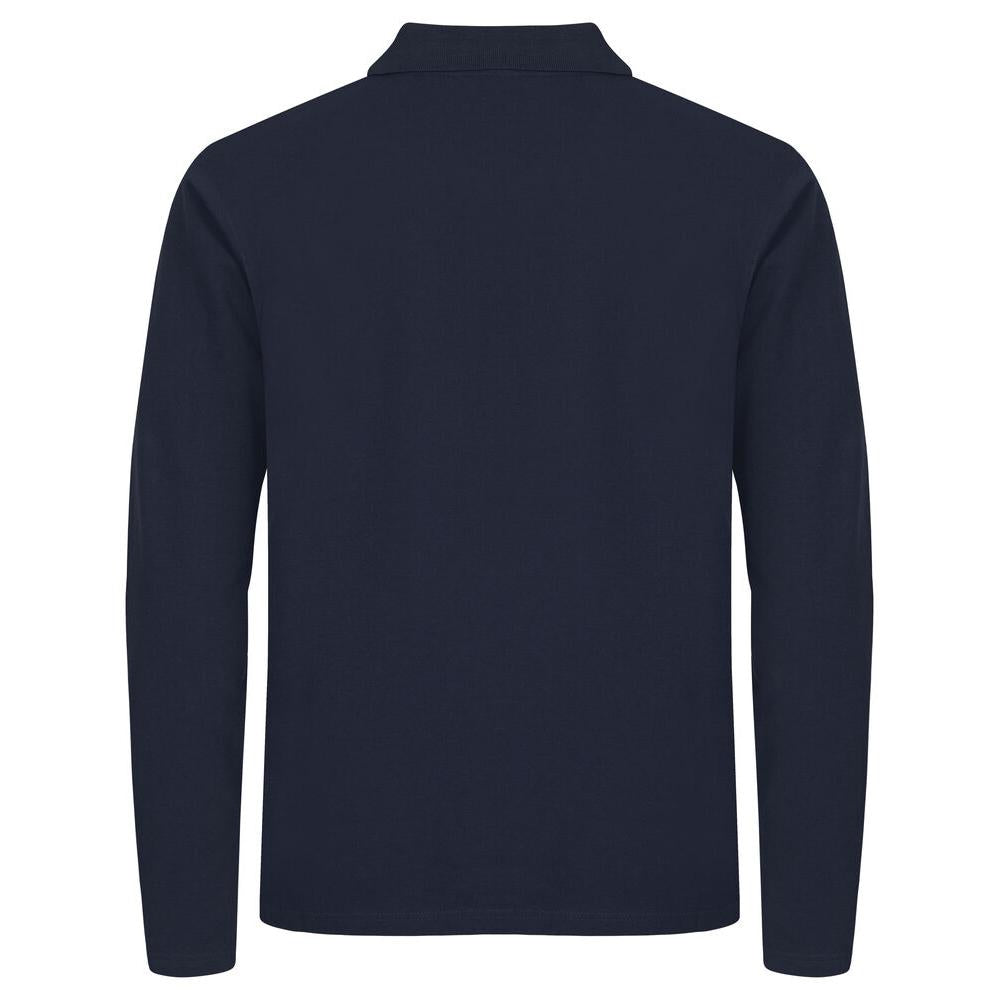 Stretch Premium Polo L/S - Navy - Image 2