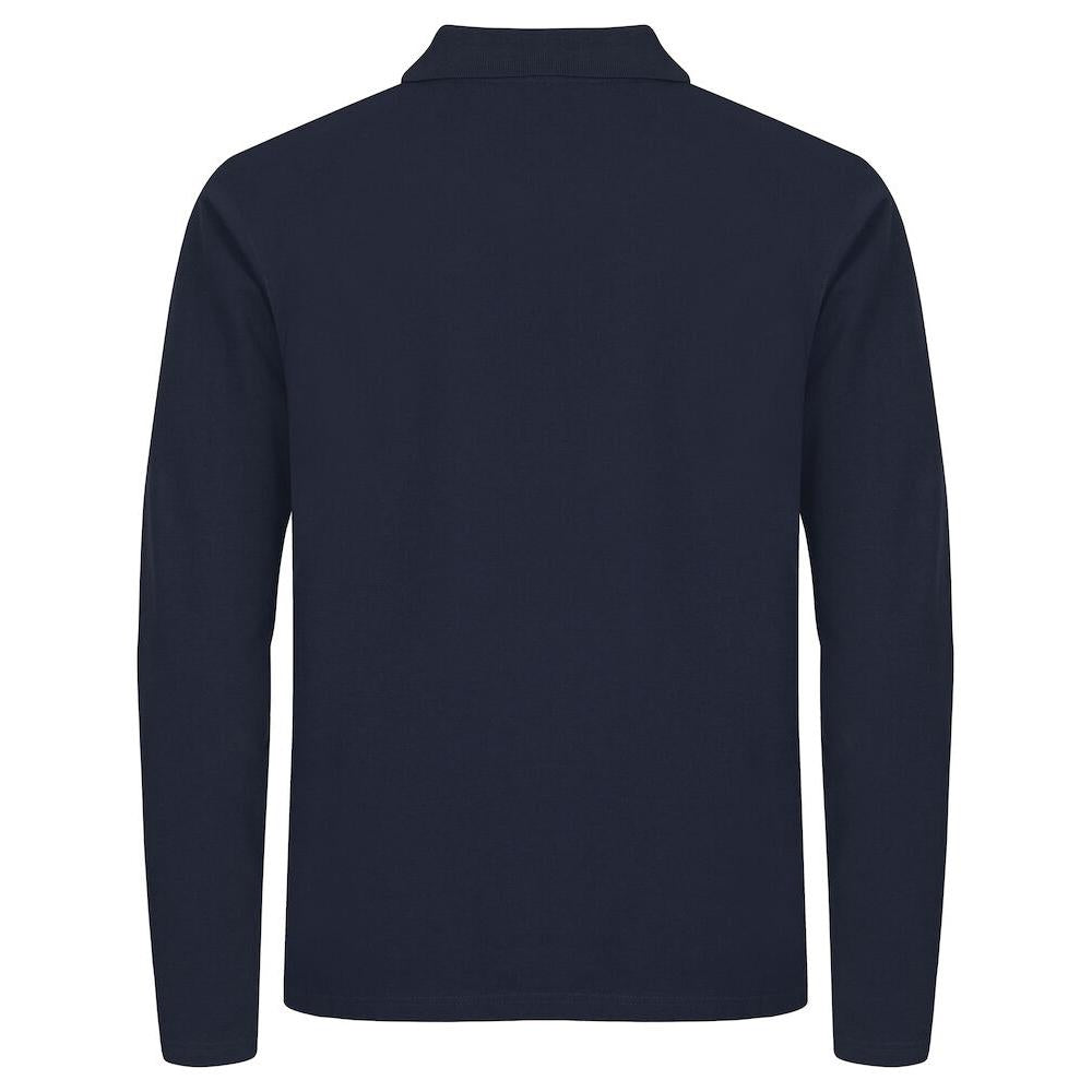 Stretch Premium Polo L/S - Navy - Image 2