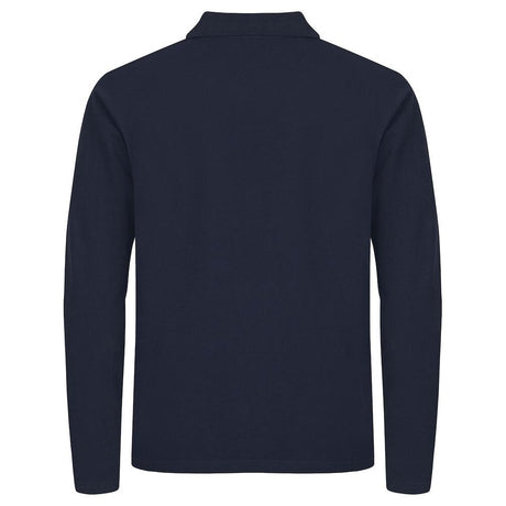 Stretch Premium Polo L/S - Navy - Image 2
