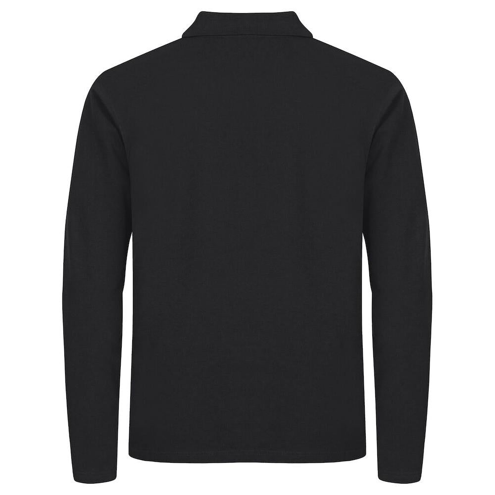 Stretch Premium Polo L/S - Black - Image 2
