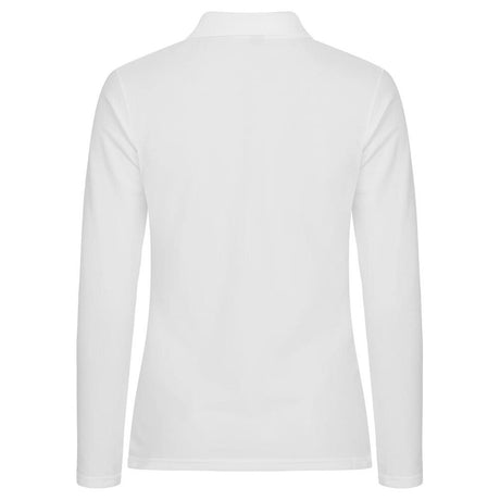 Stretch Premium Polo L/S Women - White - Image 2