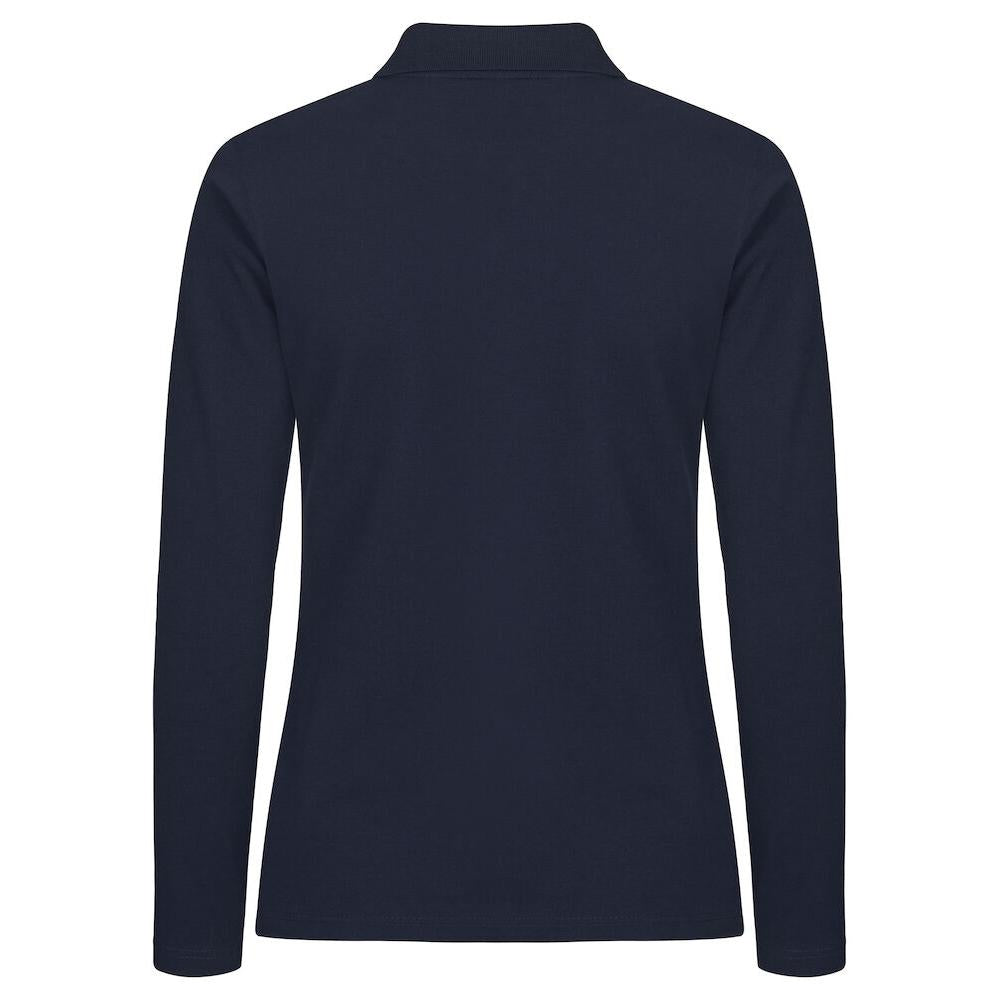 Stretch Premium Polo L/S Women - Navy - Image 2