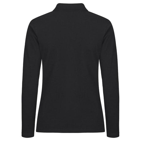 Stretch Premium Polo L/S Women - Black - Image 2