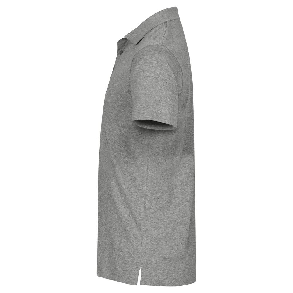 Single Jersey Polo - Grey Melange - Image 3