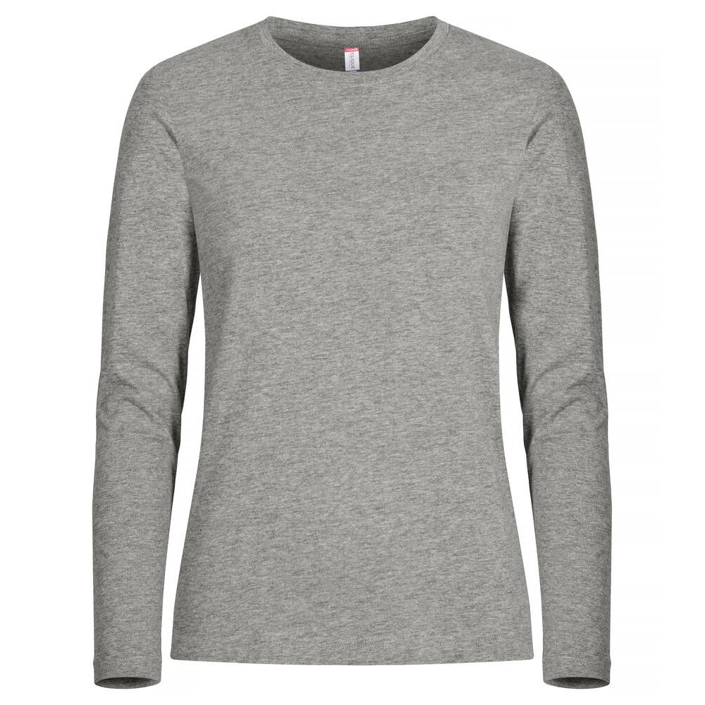 Premium Fashion-T L/S Women - Grey Melange - Image 1