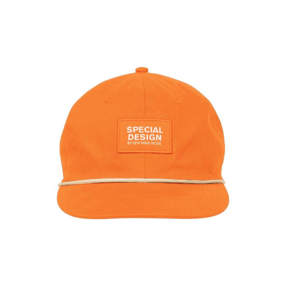 Flat dad cap - Highvis Orange - Image 1