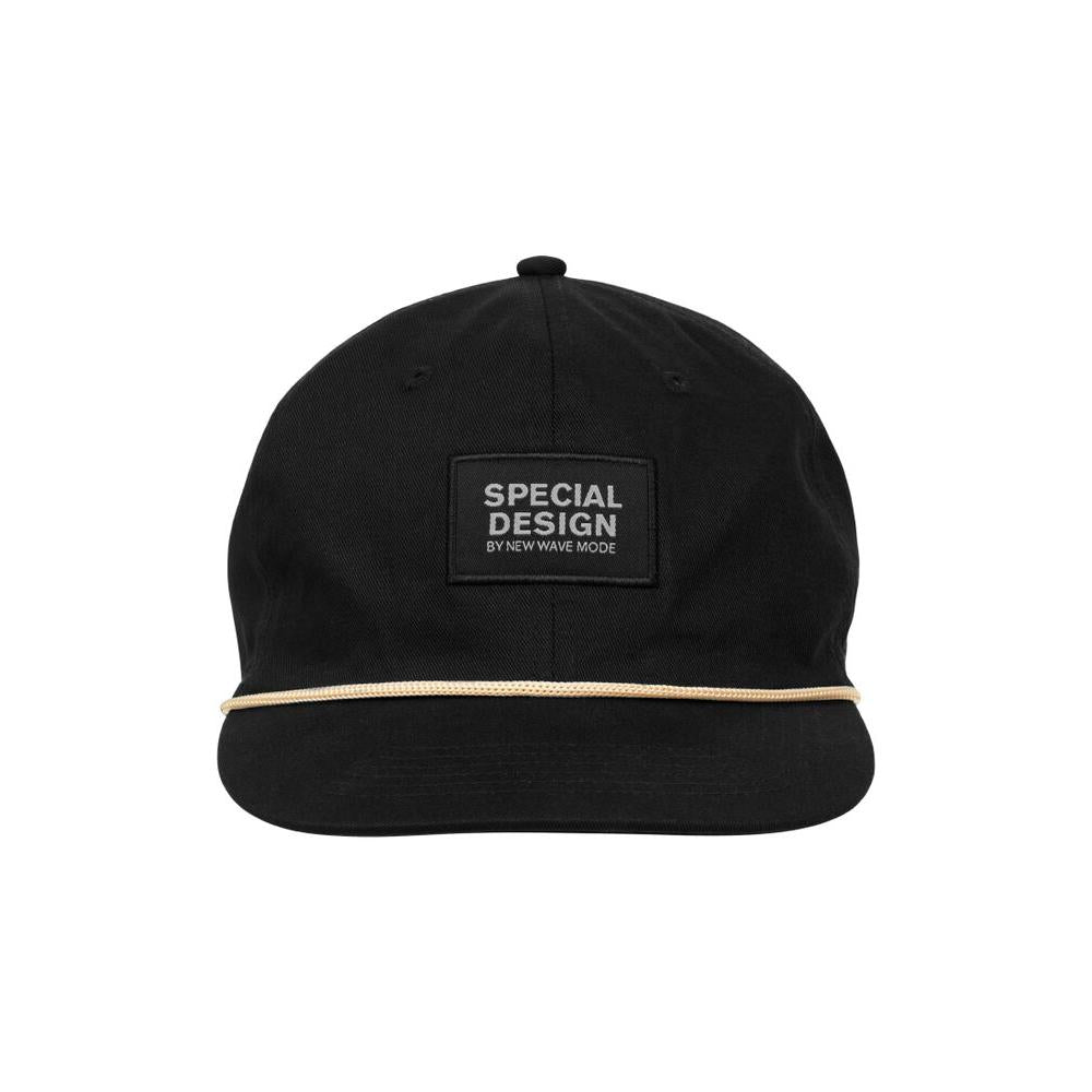 Flat dad cap - Black - Image 1
