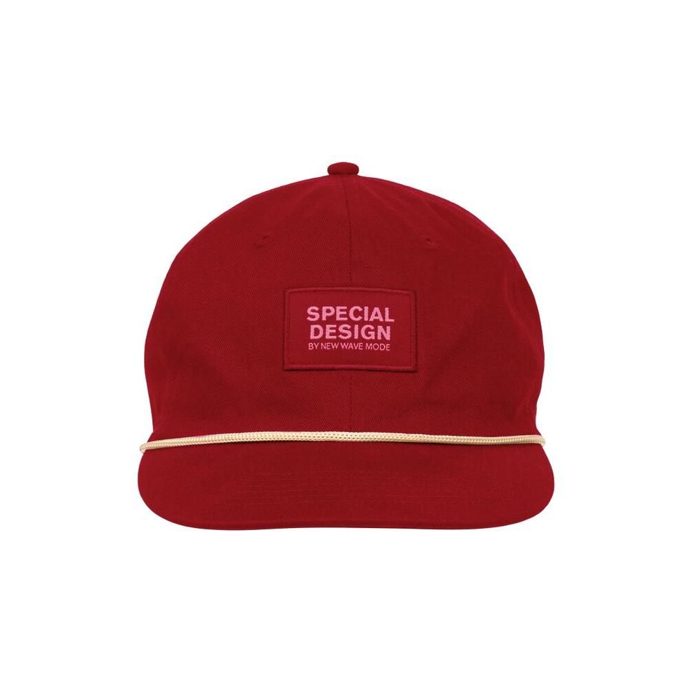 Flat dad cap - Red - Image 1