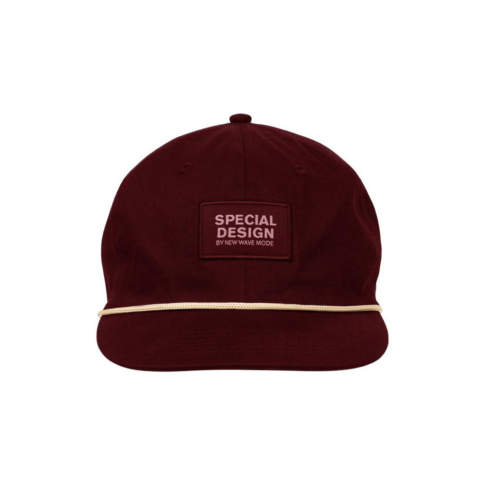 Flat dad cap - Maroon - Image 1
