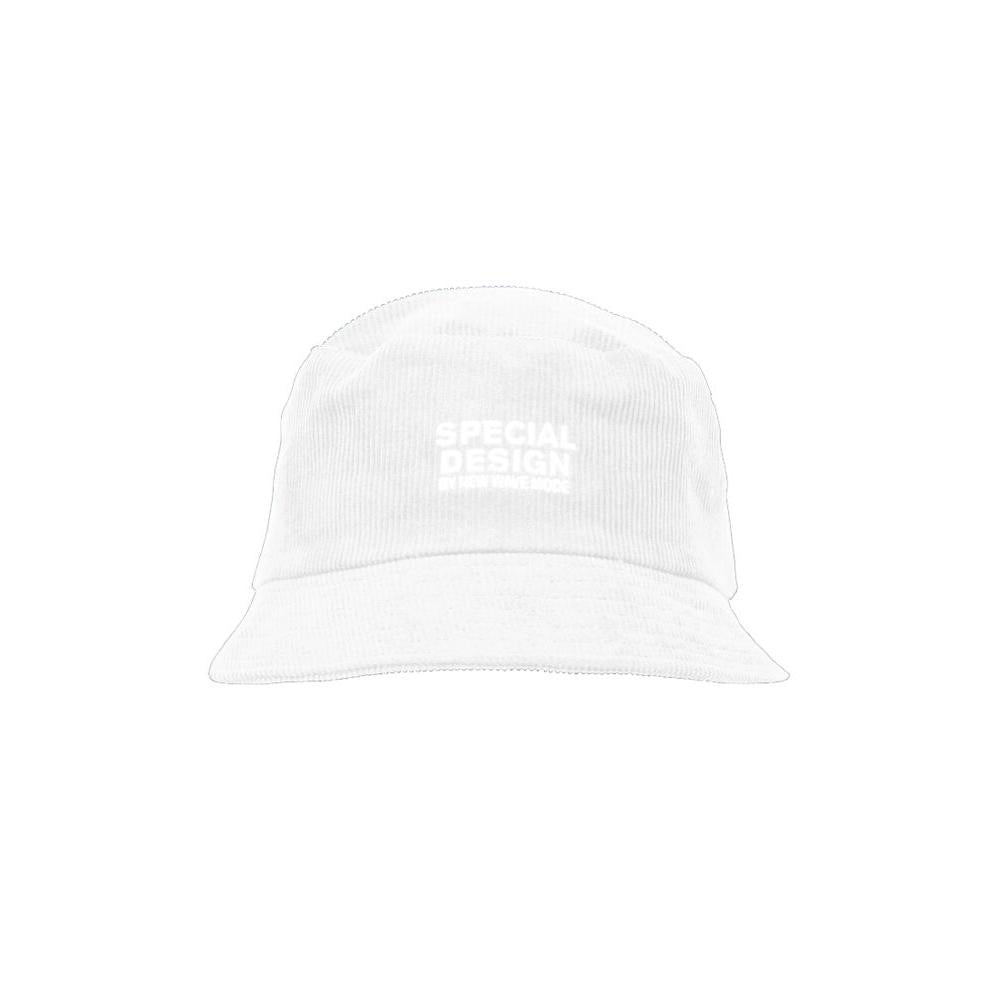 Thin cord bucket hat - White - Image 1