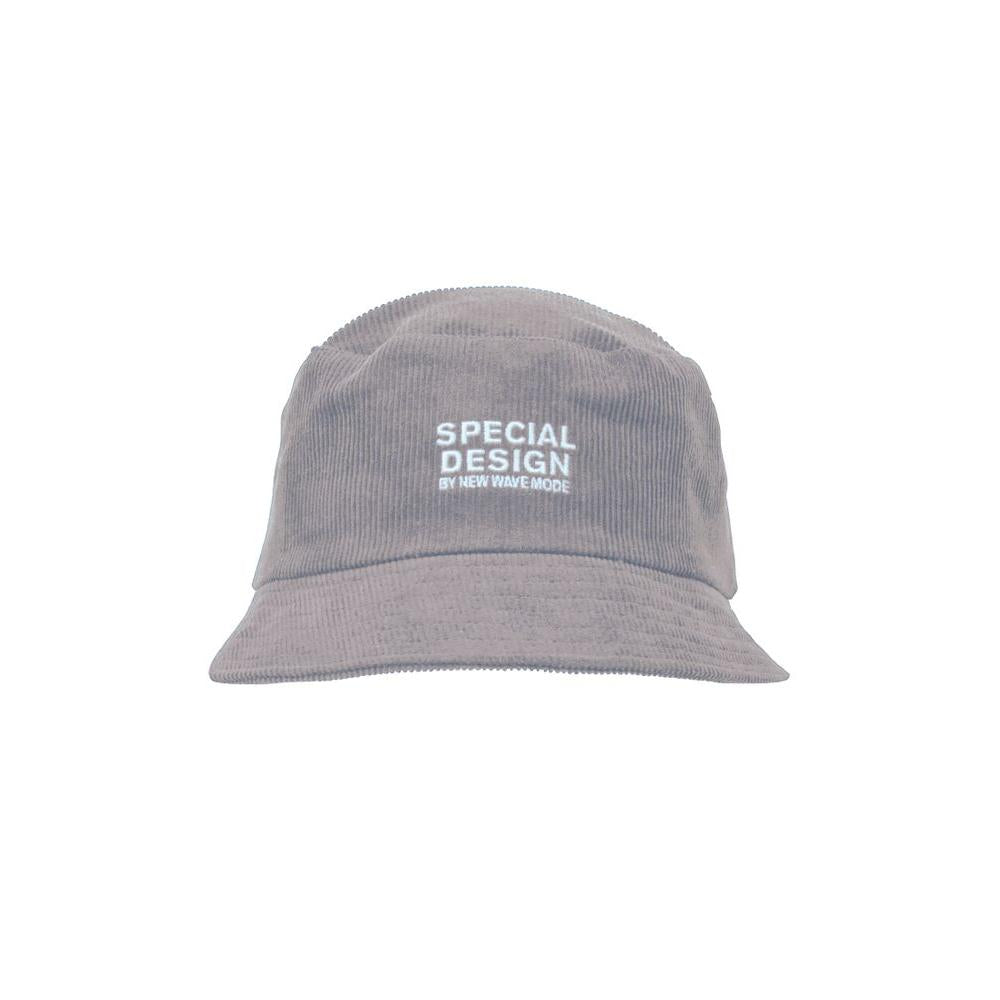 Thin cord bucket hat - Light grey - Image 1