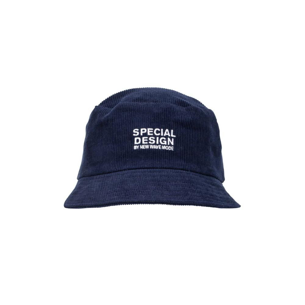 Thin cord bucket hat - Navy - Image 1