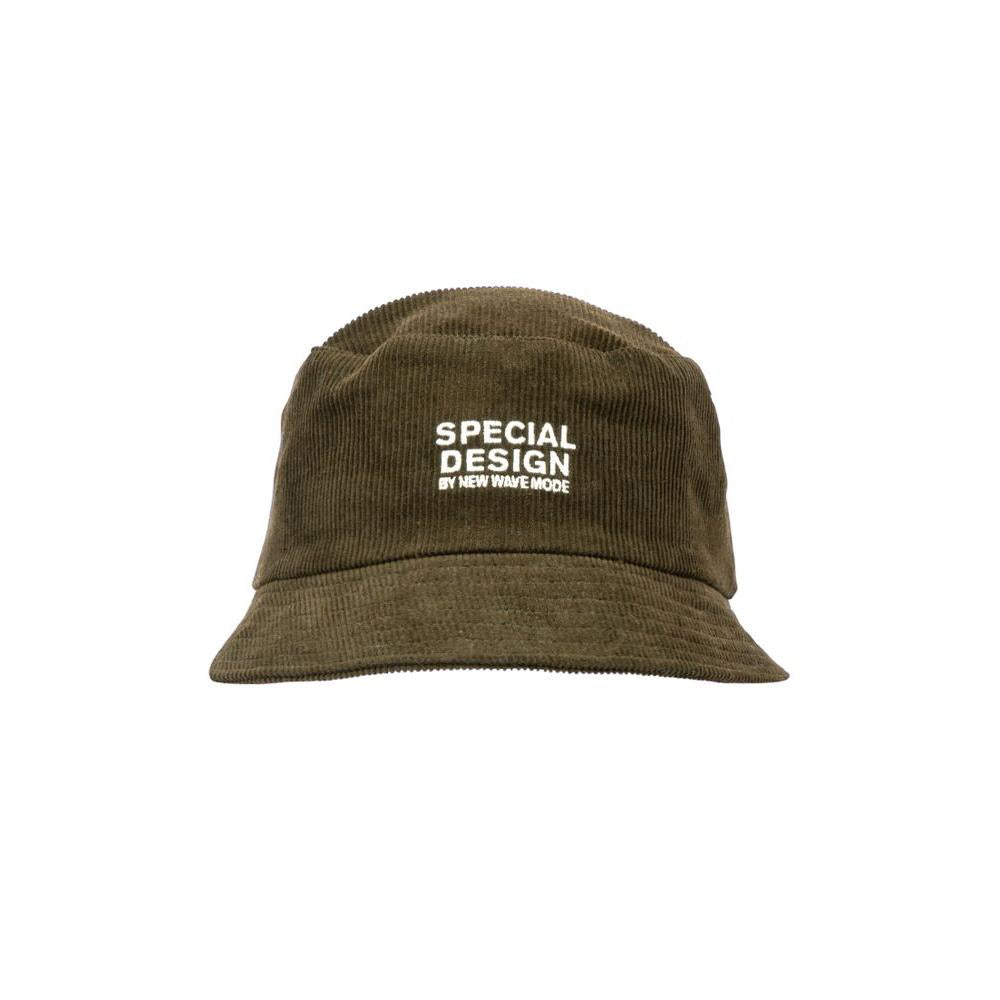 Thin cord bucket hat - Green - Image 1