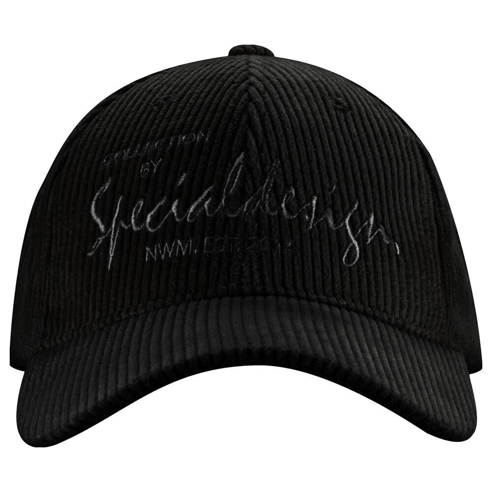 Corduroy cap - Black - Image 1