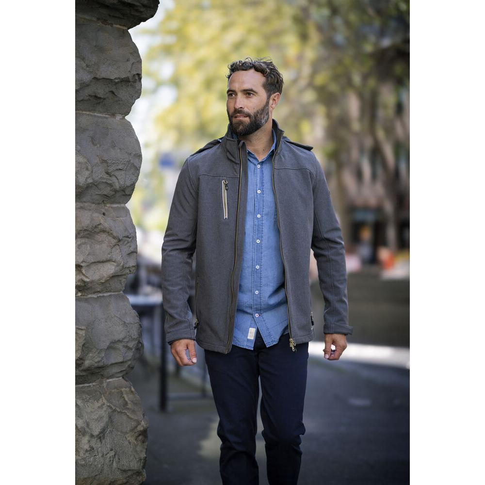Whittier Jacket Men - Anthracite Melange - Image 5