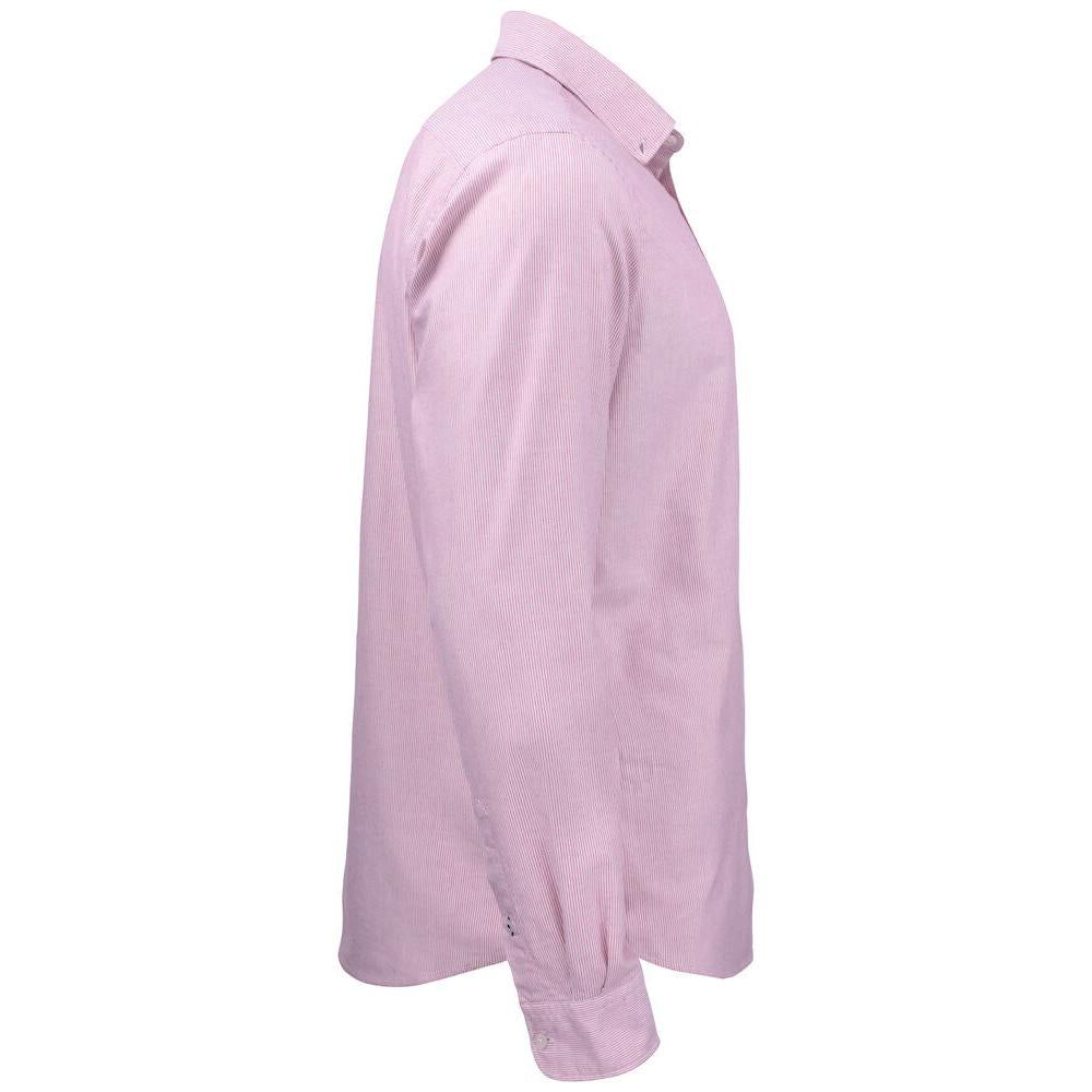 Belfair Oxford Shirt Men - Burgundy/White - Image 4