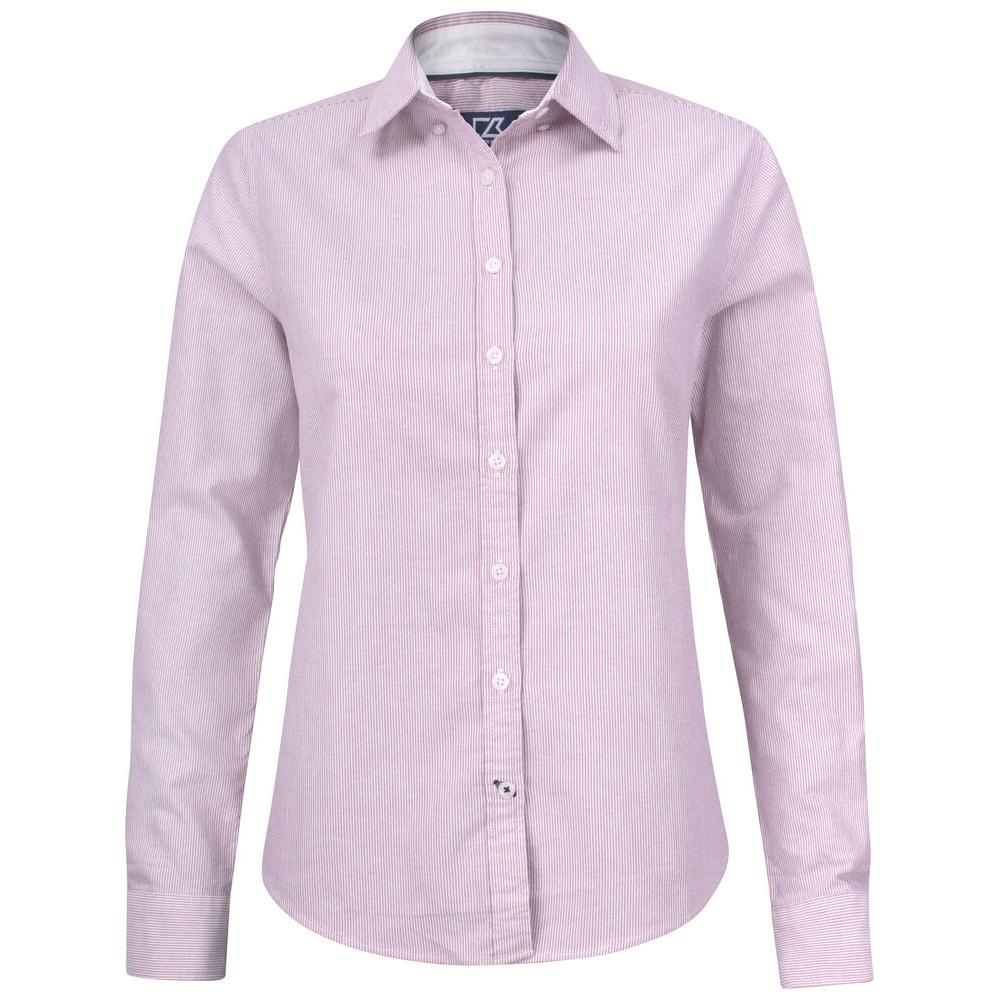 Belfair Oxford Shirt Women - Burgundy/White - Image 1