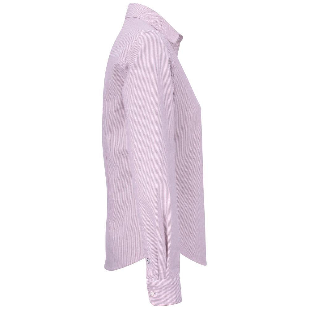 Belfair Oxford Shirt Women - Burgundy/White - Image 4