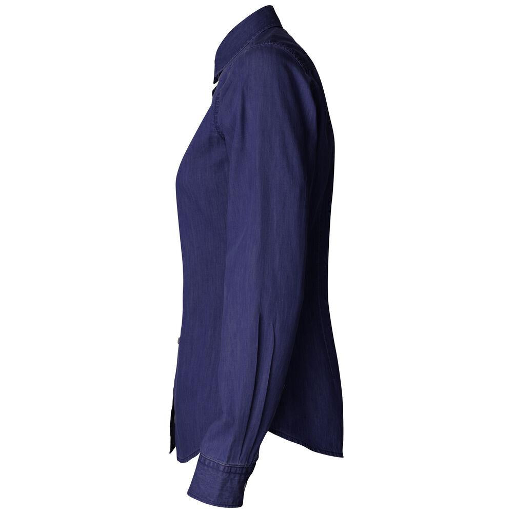 Ellensburg Denim Shirt Women - Dark Indigo - Image 3