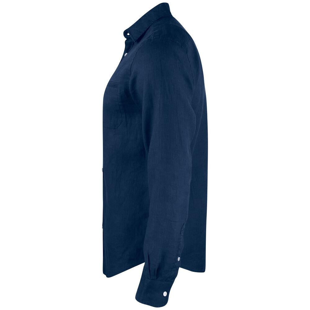 Summerland Linen Shirt Men - Dark Navy - Image 3