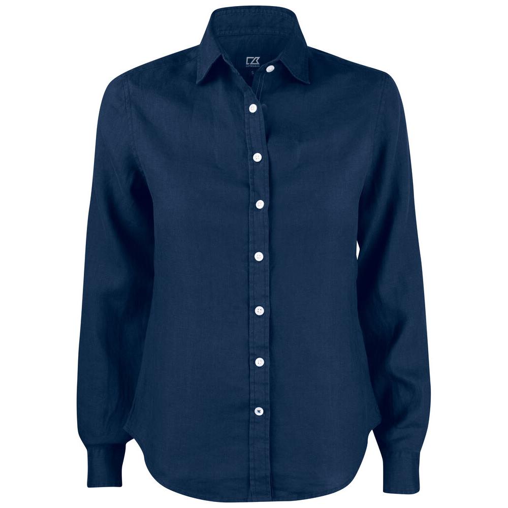 Summerland Linen Shirt Women - Dark Navy - Image 1