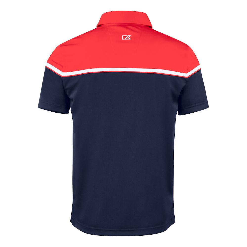 Seabeck Polo Men - Dark Navy/Red - Image 2