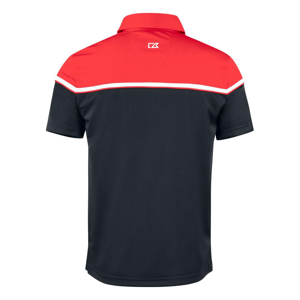 Seabeck Polo Men - Black/Red - Image 2