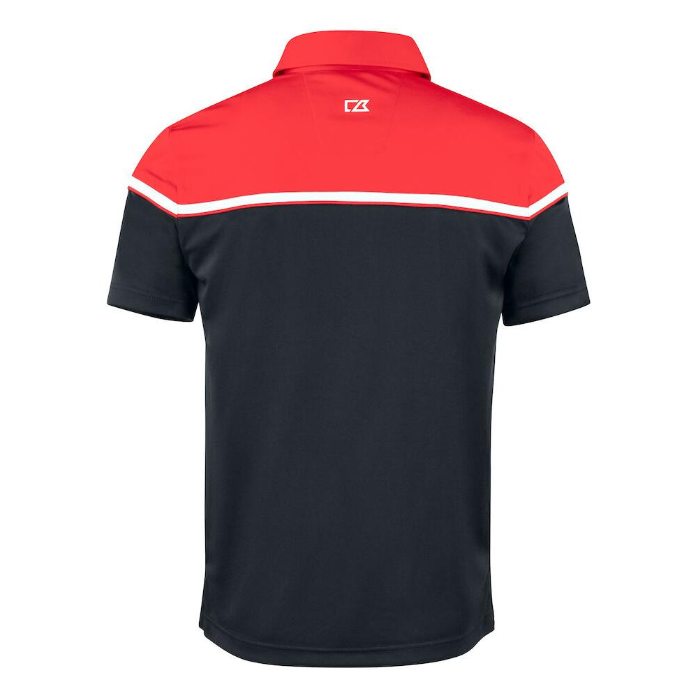 Seabeck Polo Men - Black/Red - Image 2