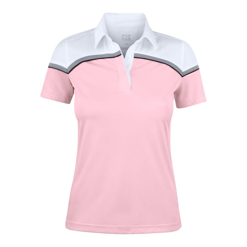 Seabeck Polo Women - Pink/White - Image 1