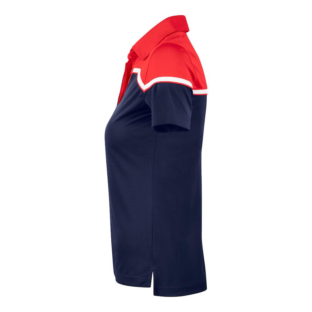 Seabeck Polo Women - Dark Navy/Red - Image 3
