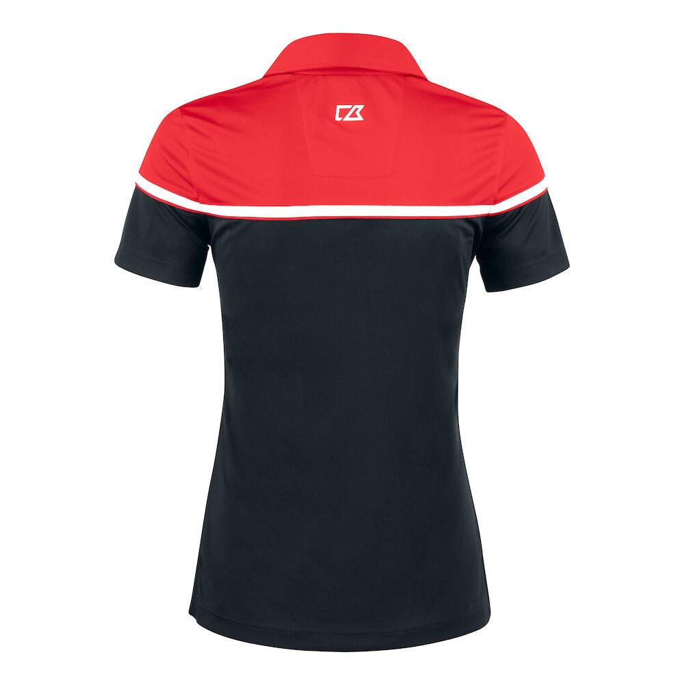 Seabeck Polo Women - Black/Red - Image 2