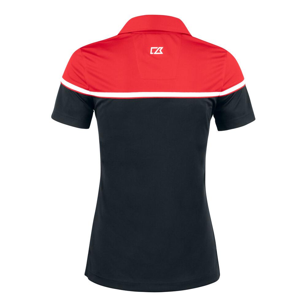 Seabeck Polo Women - Black/Red - Image 2