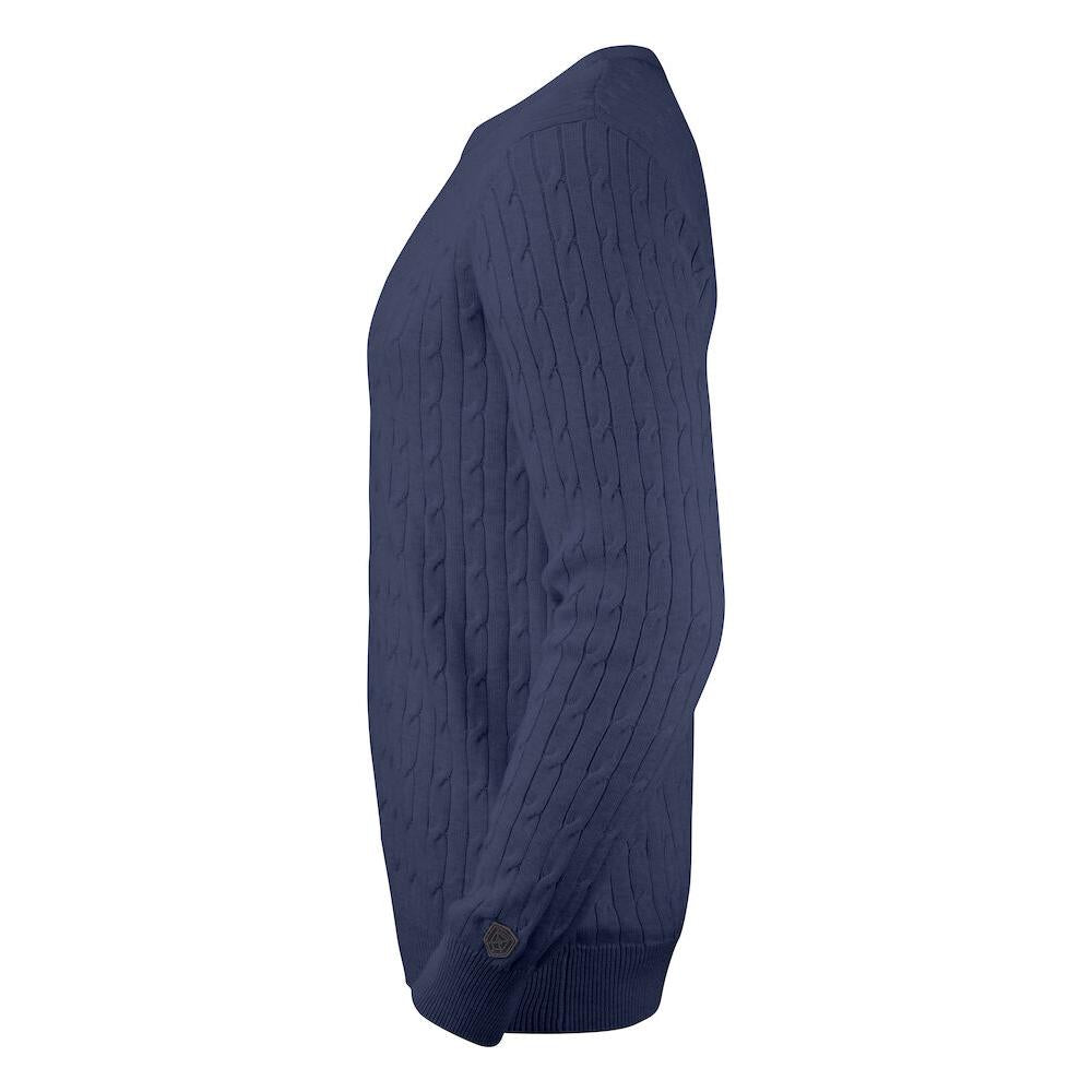 Blakely Knitted Sweater Men - Navy Melange - Image 3