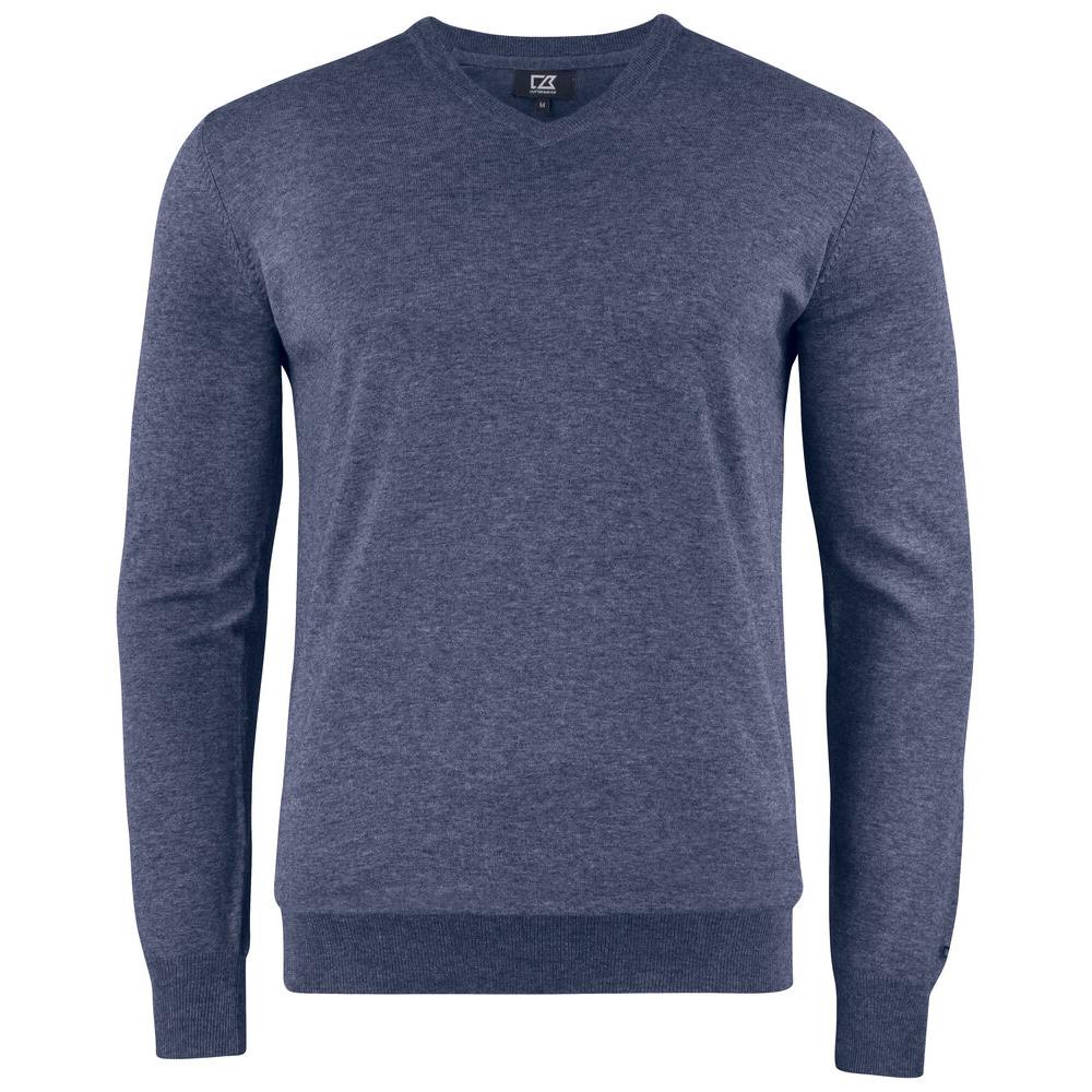 Oakville V-neck Men - Navy Melange - Image 1