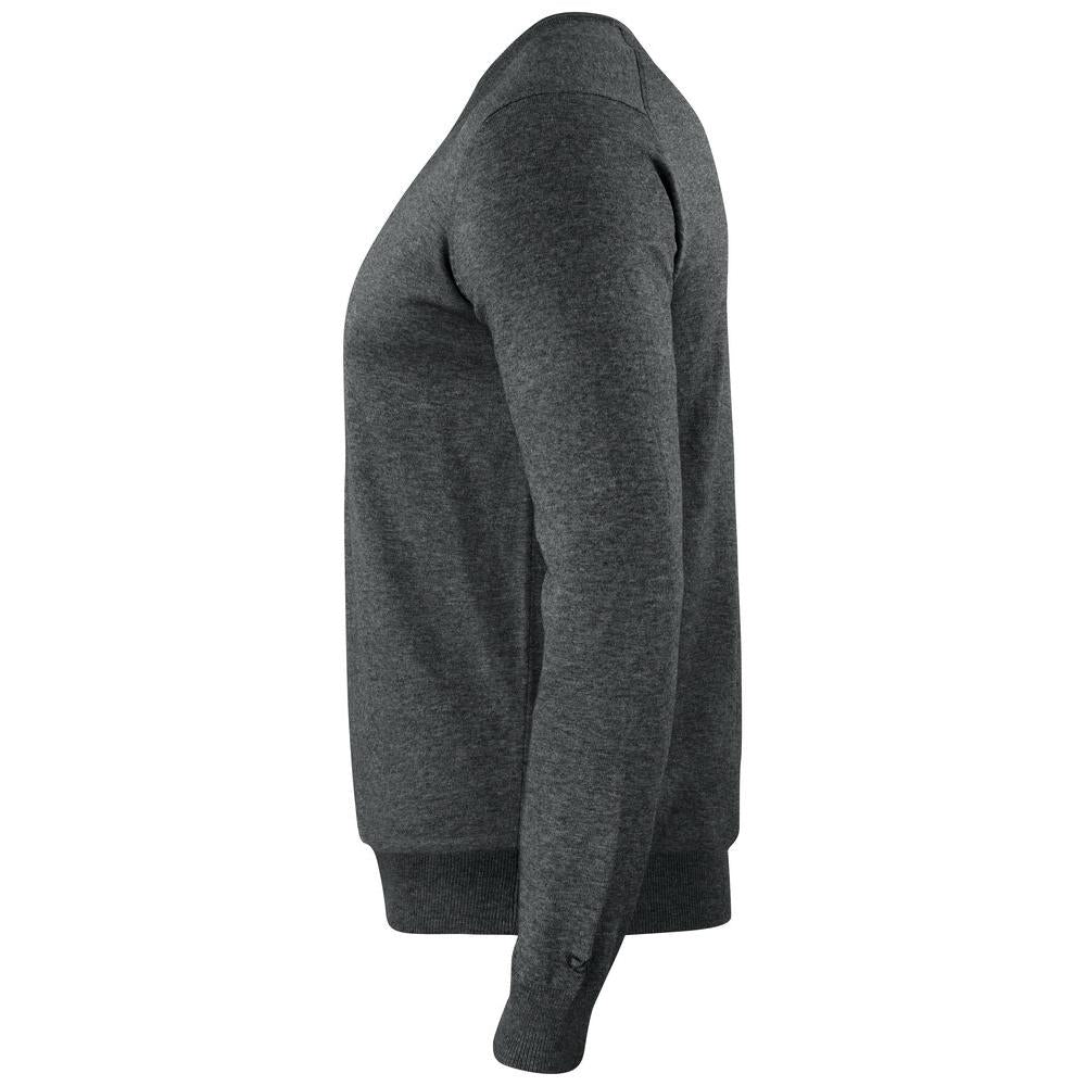 Oakville V-neck Men - Anthracite Melange - Image 3