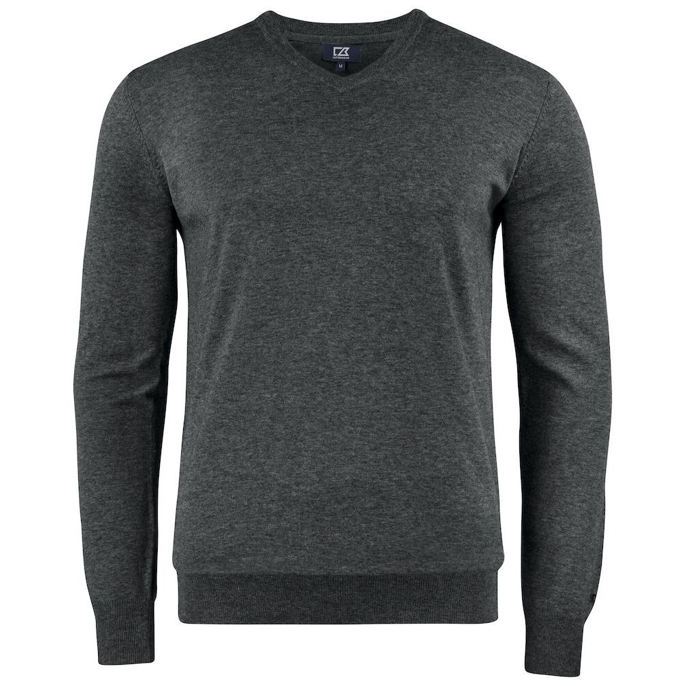 Oakville V-neck Men - Anthracite melange - Image 1