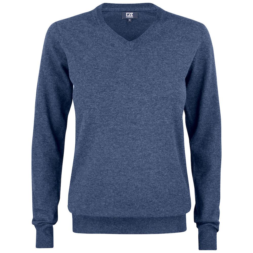 Oakville V-neck Women - Navy Melange - Image 1