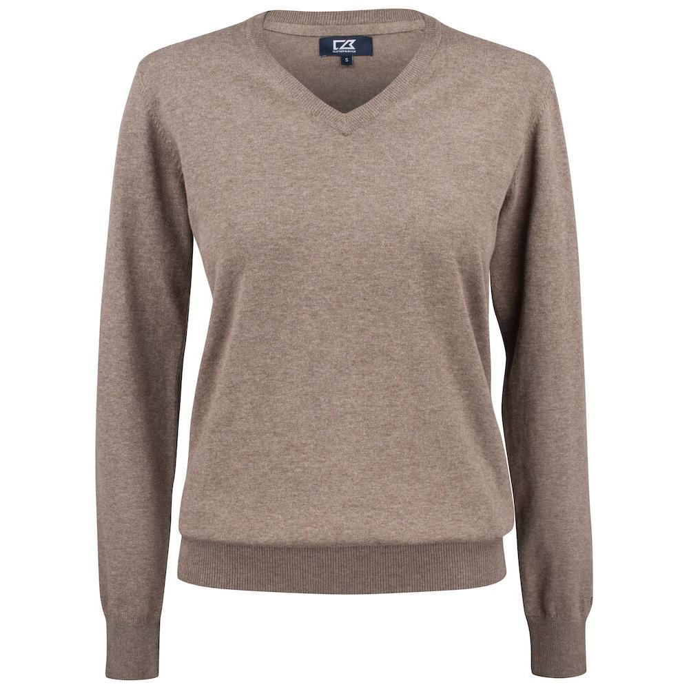 Oakville V-neck Women - Nougat Melange - Image 1