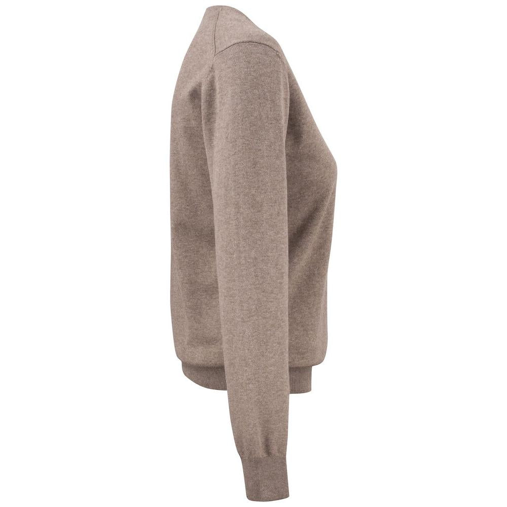 Oakville V-neck Women - Nougat Melange - Image 4