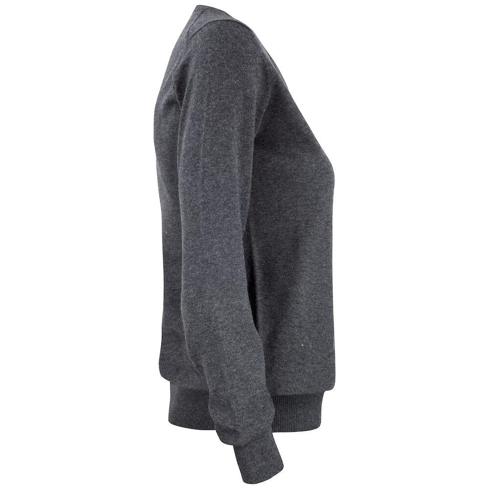 Oakville V-neck Women - Anthracite melange - Image 4