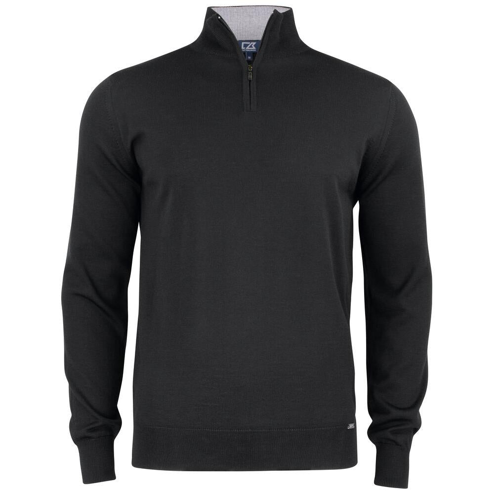 Everett Half Zip Sweater - Black - Image 1