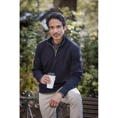 Oakville Half Zip Sweater Men - Black - Image 5