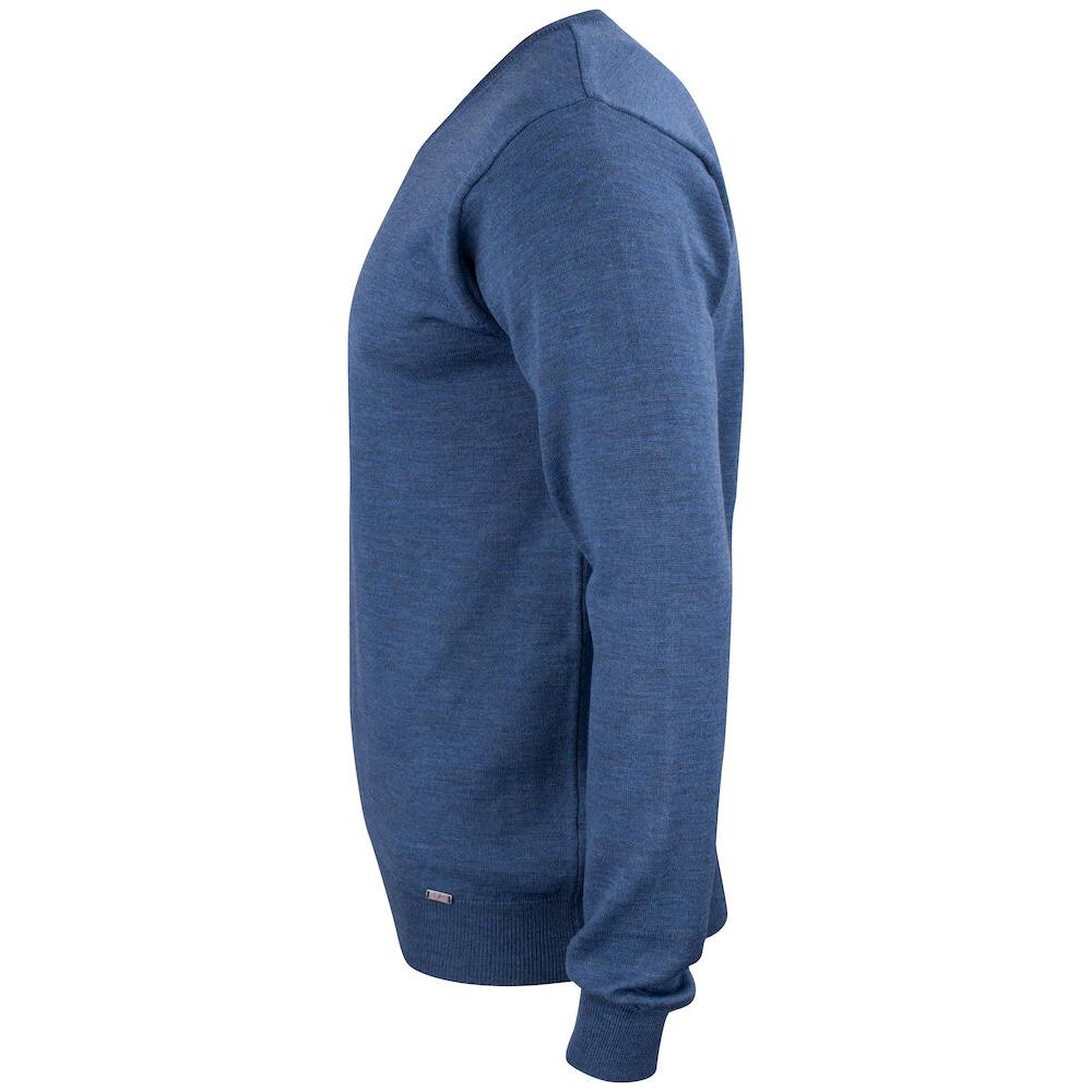 Everett V-neck Men - Denim Melange - Image 3